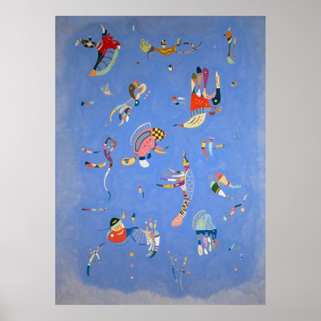 Póster Azul cielo, Kandinsky 1940 (Frente)