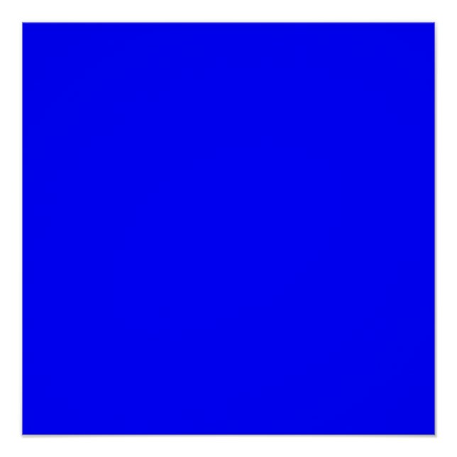 Póster Azul (color sólido) (Anverso)