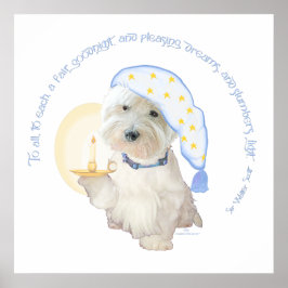 Póster Azul de buena noche