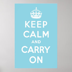 Póster Azul de cielo