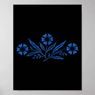 Póster Azul de Cornflower femenino