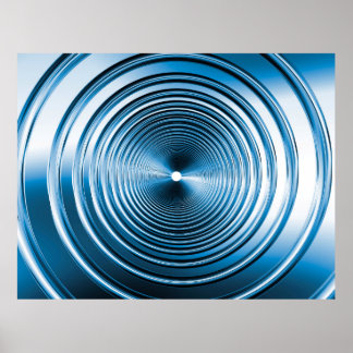 Póster Azul de primavera larga