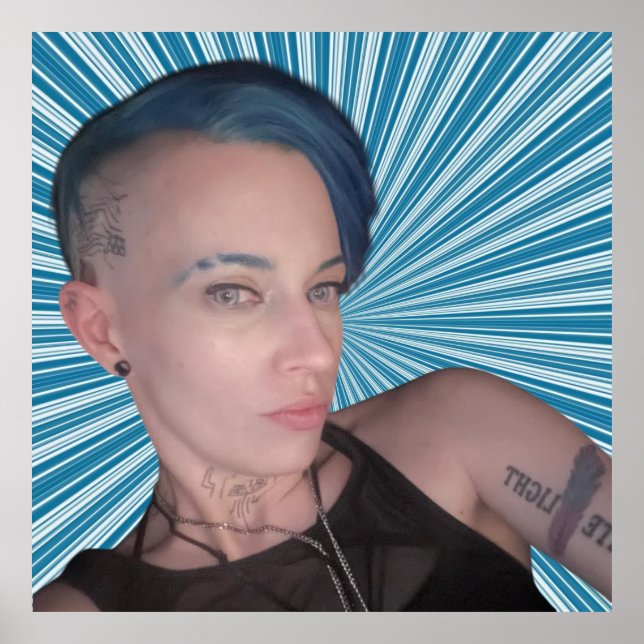 Póster Azul de Tara (Frente)