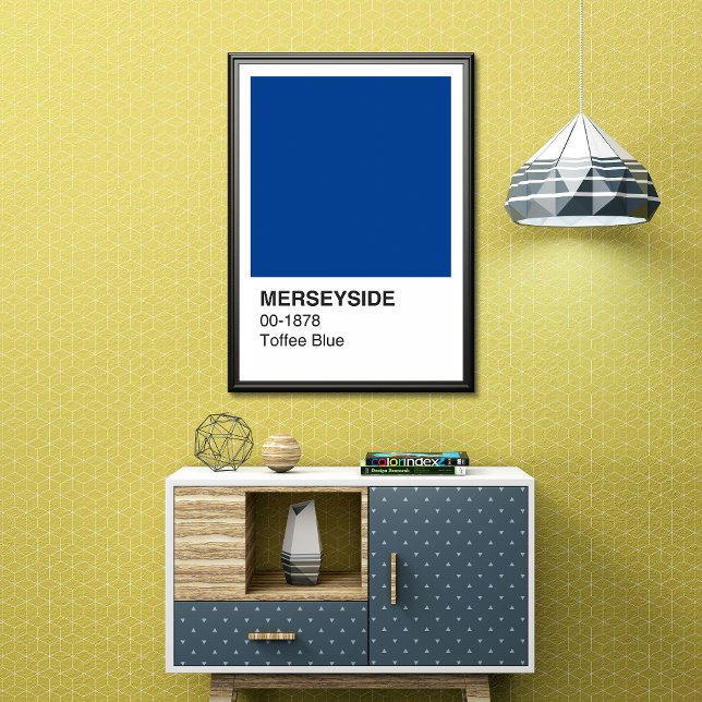 Póster Azul del café de Merseyside - Borde blanco (Subido por el creador)