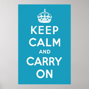 Póster Azul del Caribe