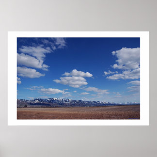 Póster Azul del desierto