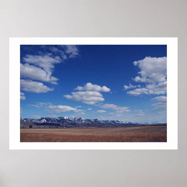 Póster Azul del desierto (Frente)