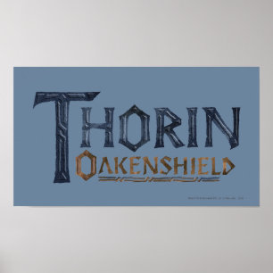 Póster Azul del logotipo de THORIN OAKENSHIELD™