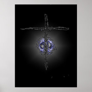Póster "Azul diamante"