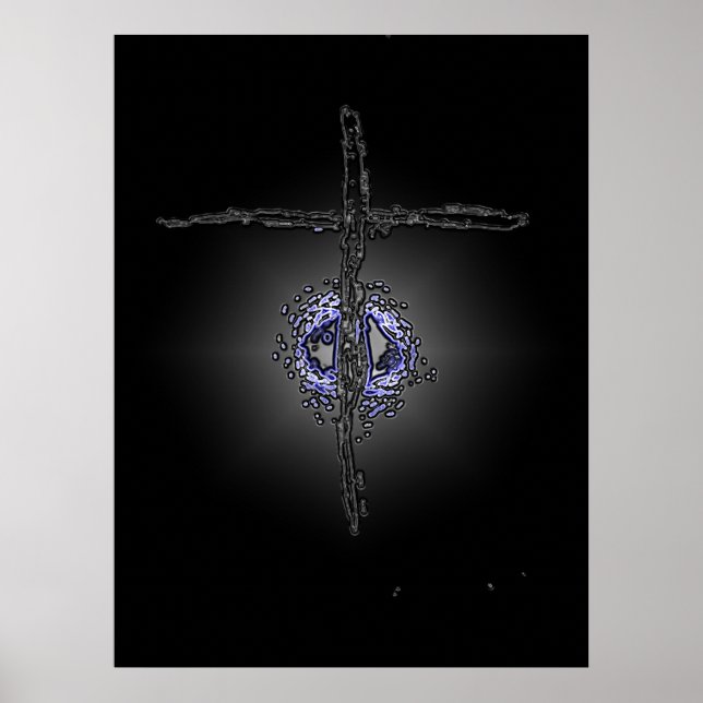 Póster "Azul diamante" (Frente)