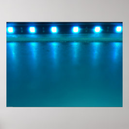 Póster Azul eléctrico,