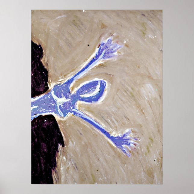 Póster azul | gris (Frente)