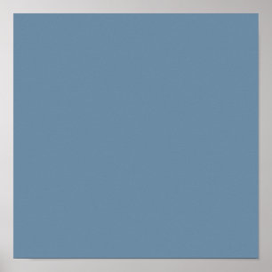 Póster Azul gris (color sólido)