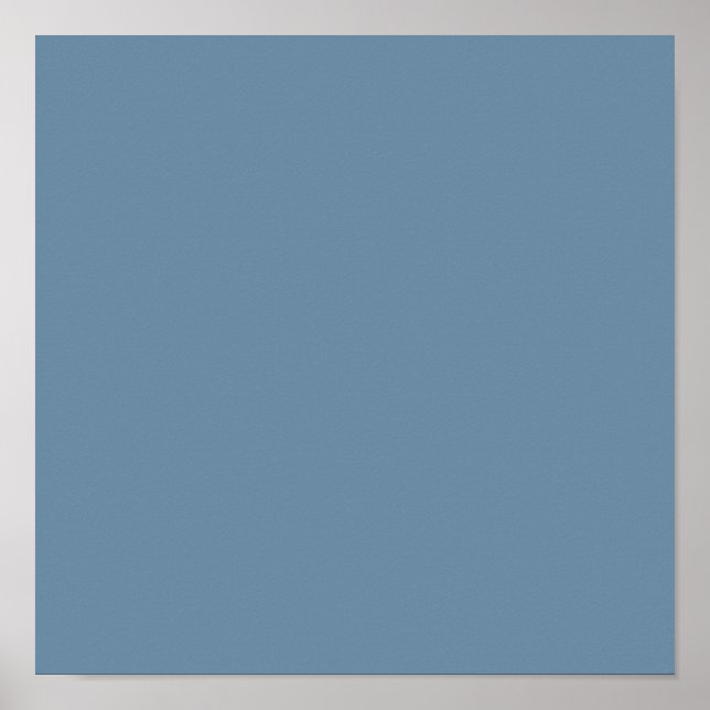 Póster Azul gris (color sólido) (Frente)