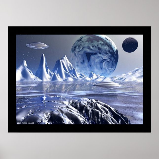 Póster Azul helado (Frente)
