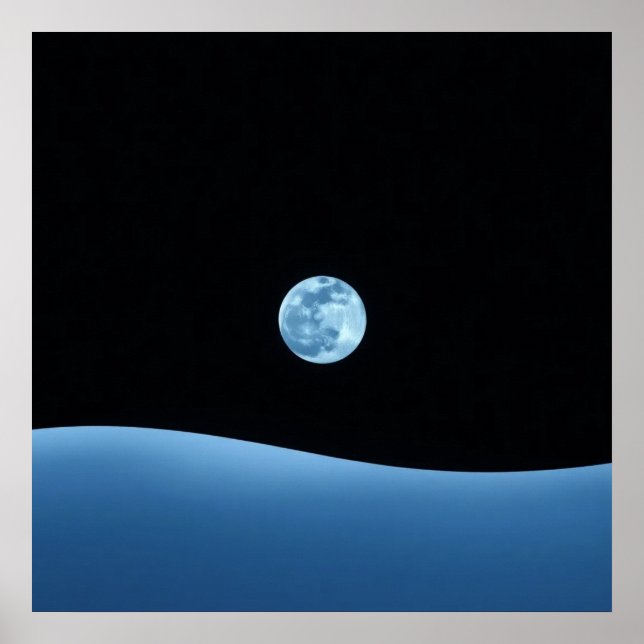 Póster Azul horizonte (Frente)