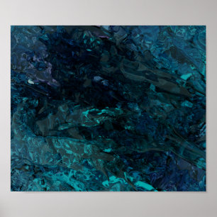 Póster Azul líquido