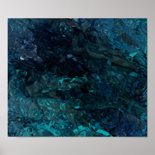 Póster Azul líquido (Frente)