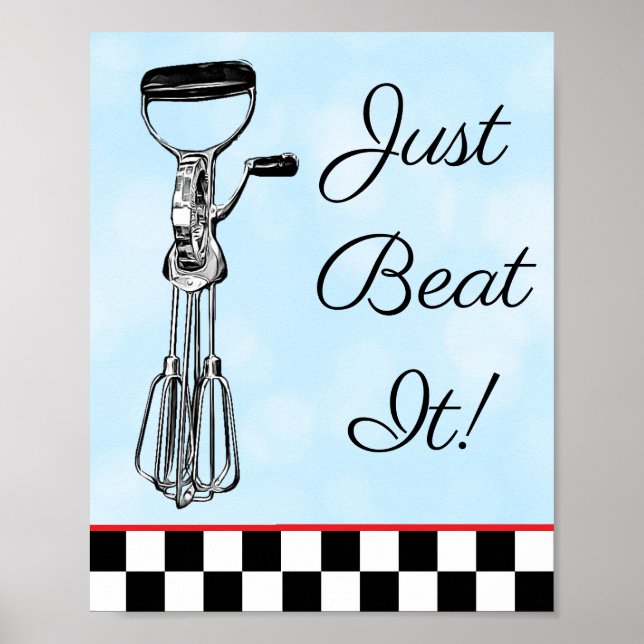 Póster Azul, negro y rojo acaban de batir al Rótulo (Frente)