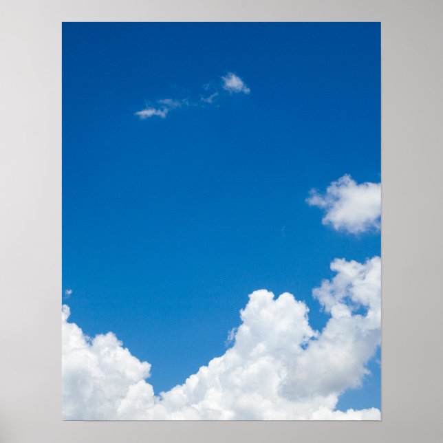 Póster Azul Nubes blancas cielo cielo cielo cielo cielo f (Frente)