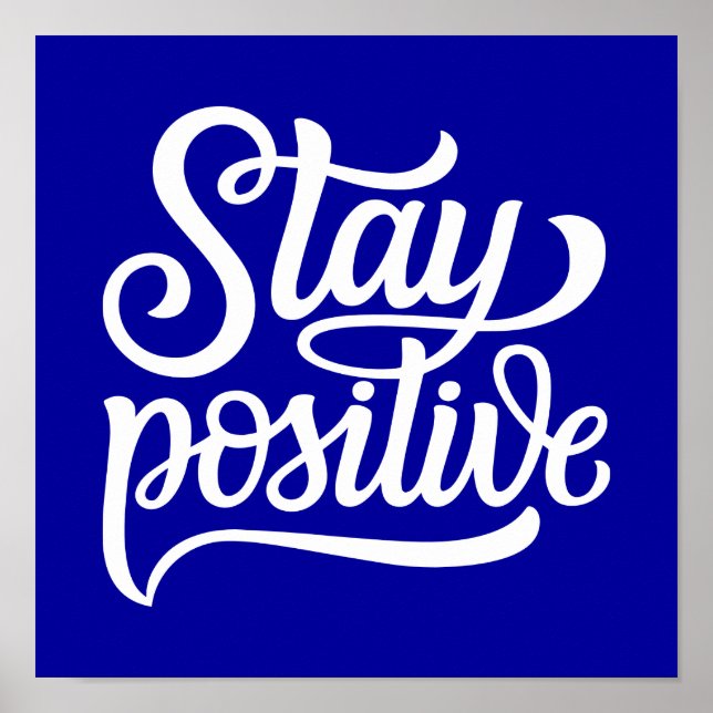 Póster Azul positivo (Frente)