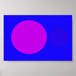 Póster azul púrpura