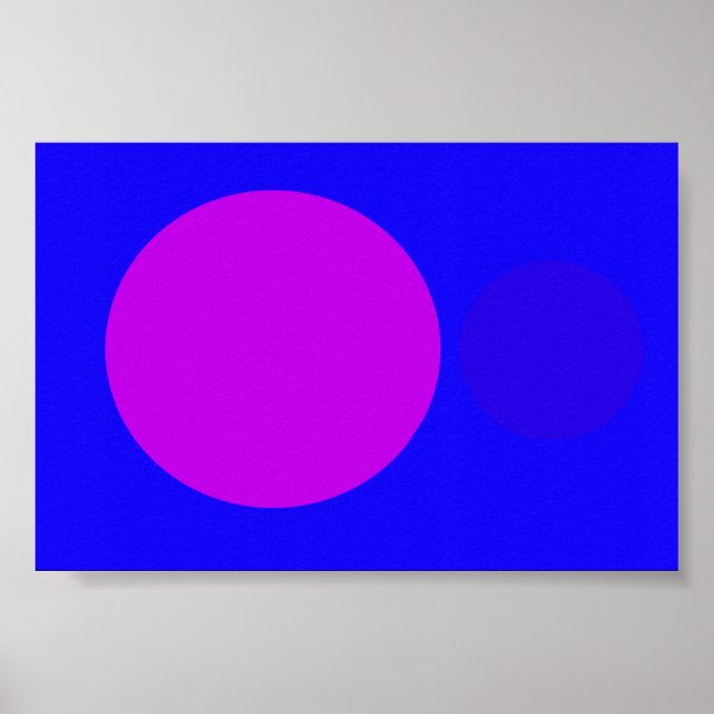 Póster azul púrpura (Frente)