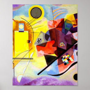 Póster Azul rojo amarillo por Vassily Kandinsky