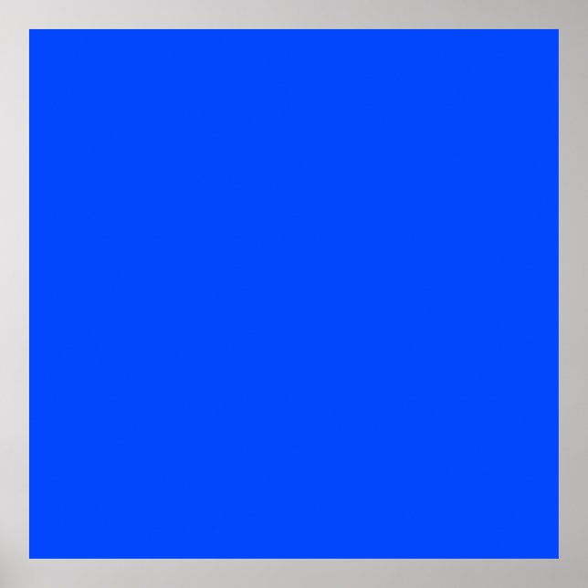 Póster Azul (RYB) (color sólido) (Frente)