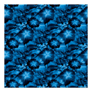 Póster Azul sedoso...