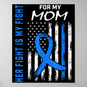 Póster Azul, su lucha es mi lucha contra la diabetes.