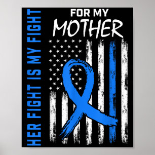 Póster Azul, su lucha es mi lucha contra la diabetes.