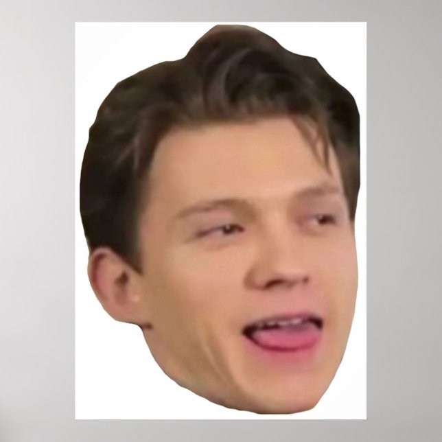 Póster azul - tom holland (Frente)