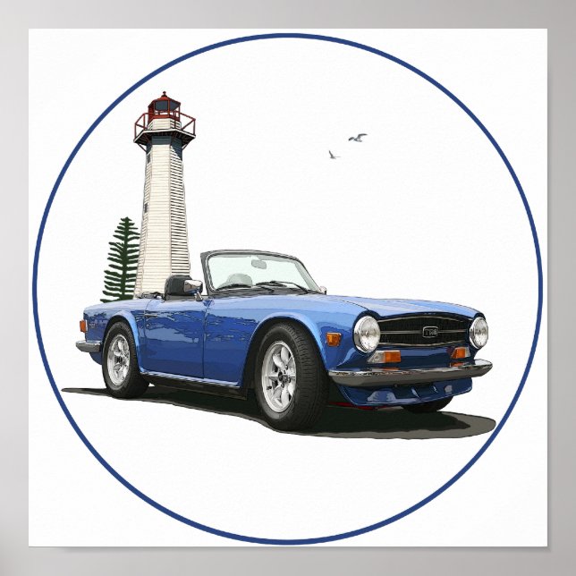 Póster Azul TR6 (Frente)