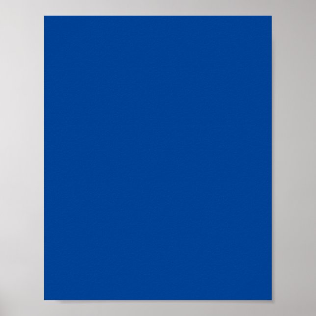 Póster Azul turbio, Azul plano, Azul grisáceo, (Frente)