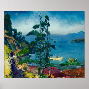 Póster Azul vespertino de George Bellows (1916)