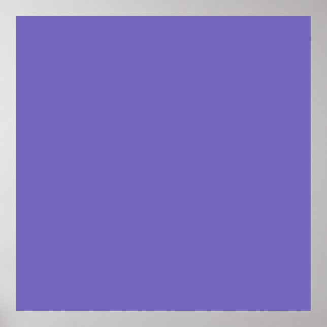 Póster Azul-violeta (Crayola) (color sólido)  (Frente)