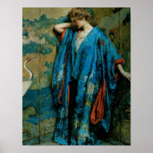 Póster Azul y Amarillo