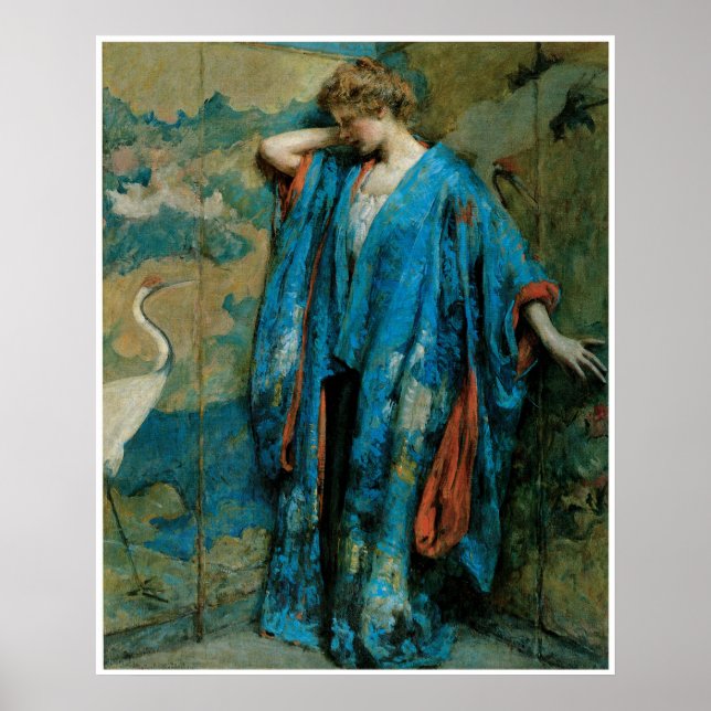 Póster Azul y amarillo, 1910, Robert Reid (Frente)
