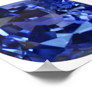 Póster Azul zafiro