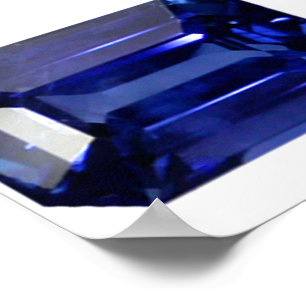 Póster Azul zafiro
