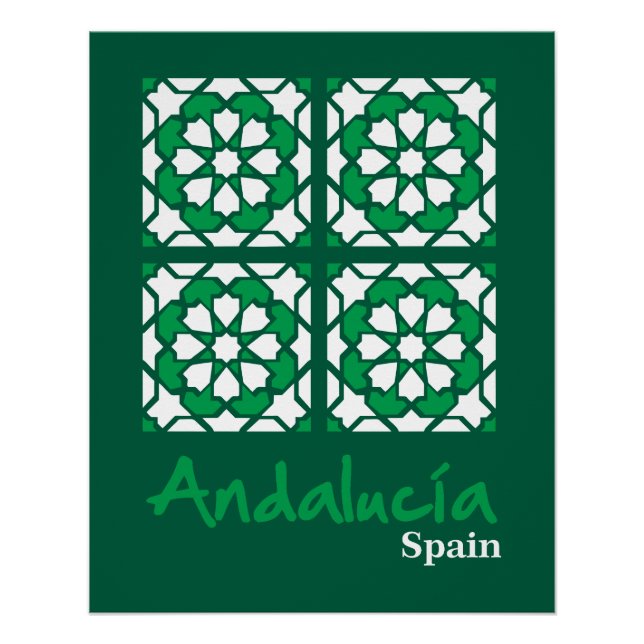 Póster Azulejos Andaluzes 2 (Anverso)