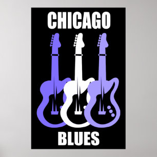 Póster Azules de Chicago
