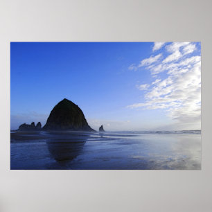 Póster Azules de la roca del Haystack