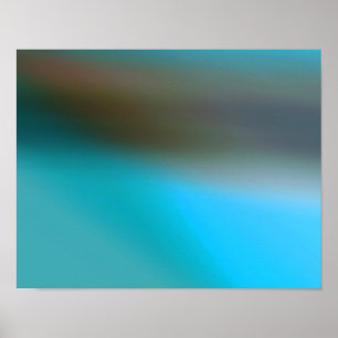 Póster Azules turquesas Brown y extracto moderno gris #2