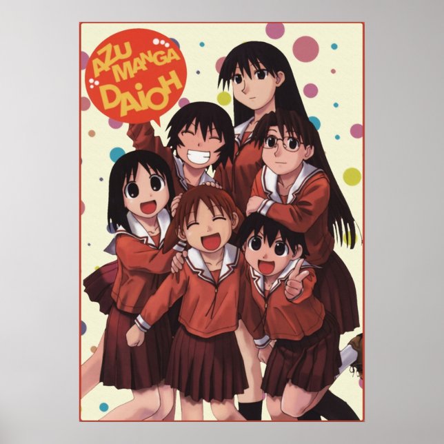Póster Azumanga Daioh Yonkoma Comedia Anime Manga Chiyo (Frente)