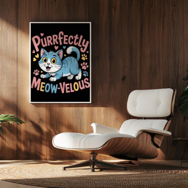 Póster Azure Feline Meow-velness (Subido por el creador)