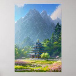 Póster Azure Temple Haven