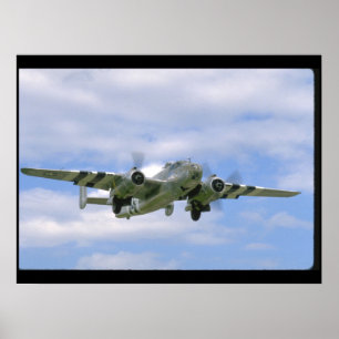 Póster B25, aviones correctos de View_WWII del frente