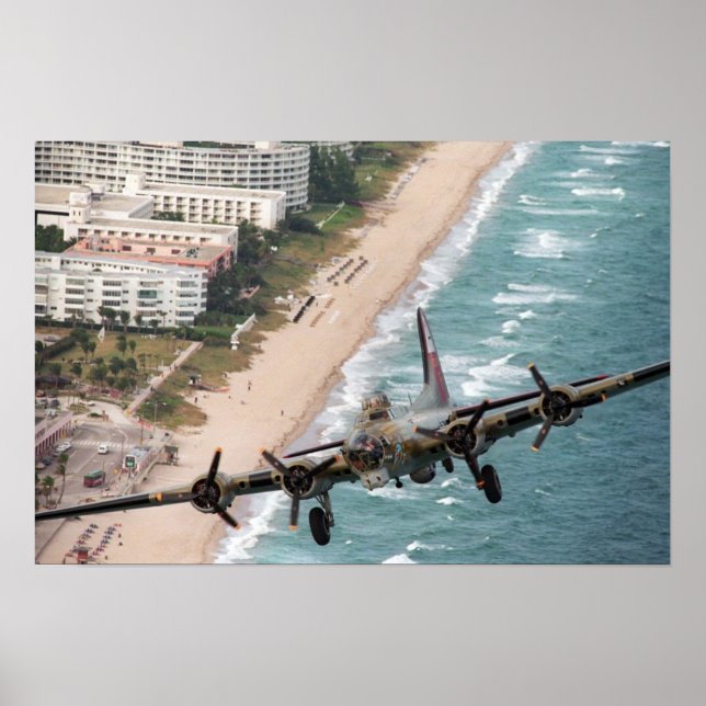 Póster B-17 Frente a la costa de Florida (Frente)